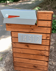 The Modbox Monochrome Mid-Century Modern Curbside Mailbox