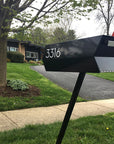 The Modbox Monochrome Mid-Century Modern Curbside Mailbox