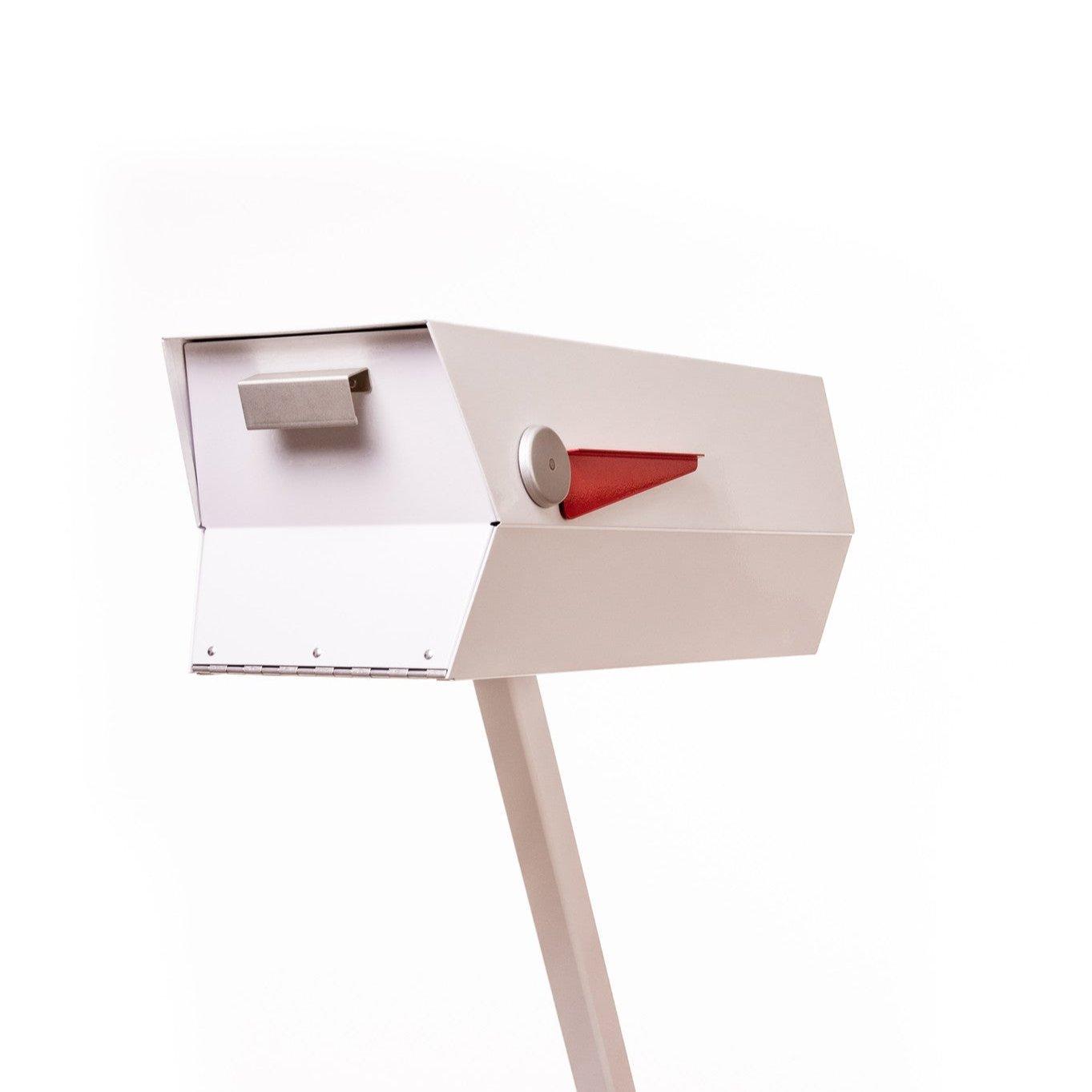 The Modbox Monochrome Mid-Century Modern Curbside Mailbox