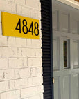 Modern Address Plaque & Aluminum Numbers